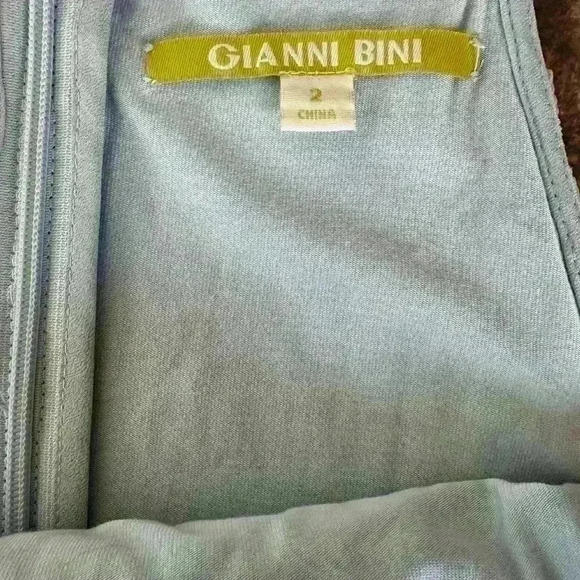 Gianna Bini Sky Blue Midi Bodycon Dress Size 2 - Picture 5 of 5